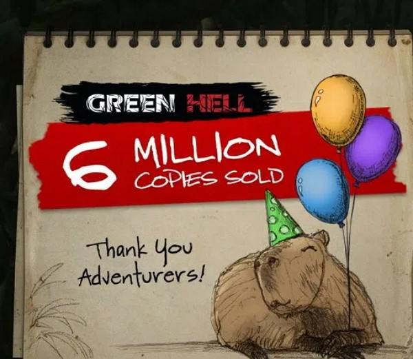 生存動作遊戲《綠色地獄》總銷量已突破600萬份！