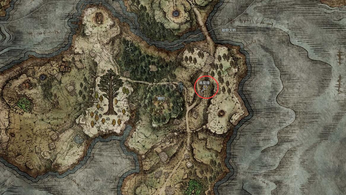 《艾爾登法環》黃金樹幽影晨星錘獲取方法 《艾爾登法環》黃金樹幽影晨星錘獲取方法