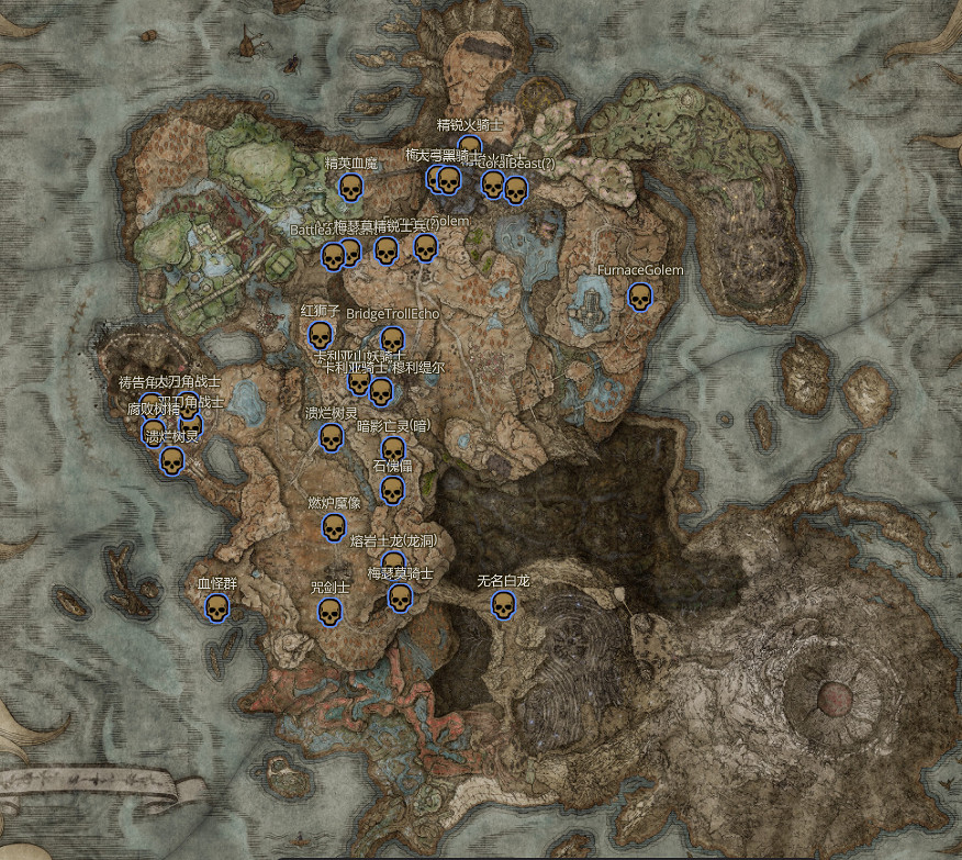 《艾爾登法環》黃金樹之影全地圖Boss位置一覽 《艾爾登法環》黃金樹之影全地圖Boss位置一覽