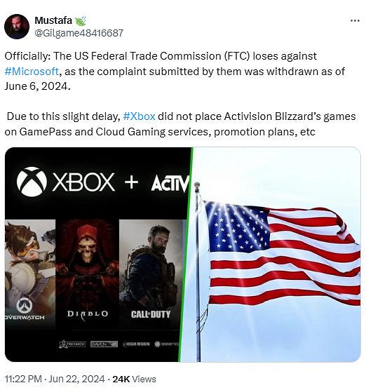美國FTC再次輸給微軟：他們的起訴已於6月6日被駁回！