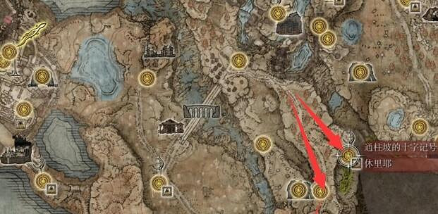 《艾爾登法環》黃金樹幽影休裡耶位置介紹 《艾爾登法環》黃金樹幽影休裡耶位置介紹