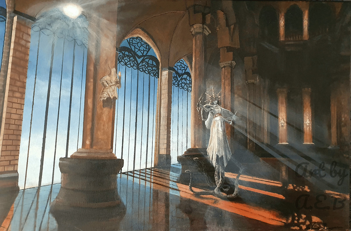 畫面超美！粉絲創作《艾爾登法環》DLC超大油畫作品