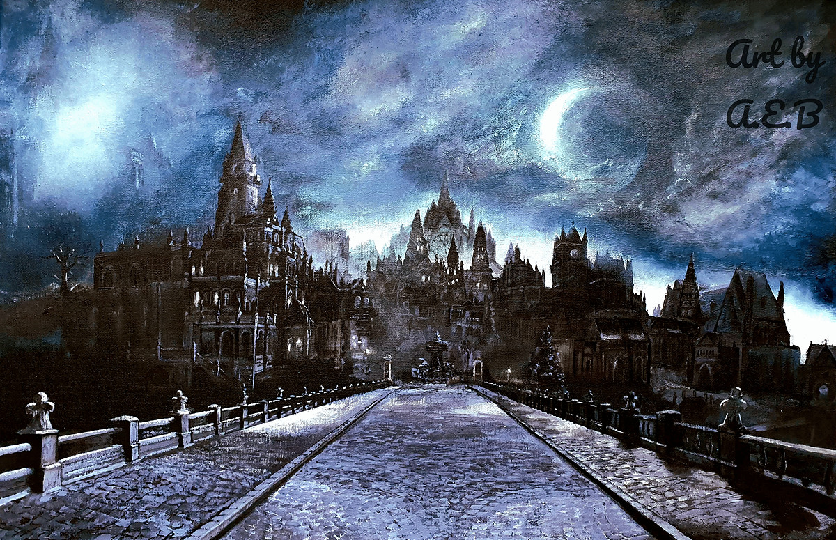 畫面超美！粉絲創作《艾爾登法環》DLC超大油畫作品