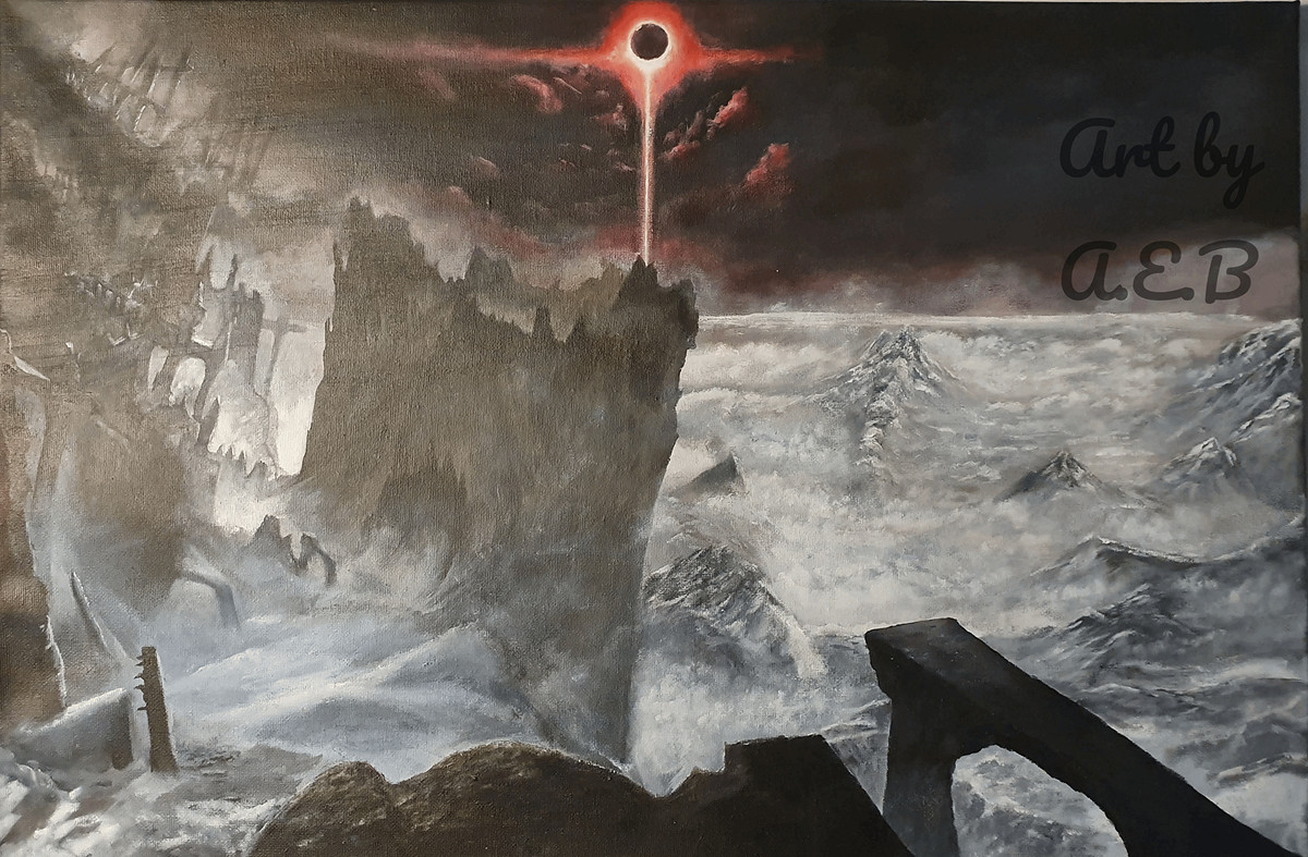 畫面超美！粉絲創作《艾爾登法環》DLC超大油畫作品