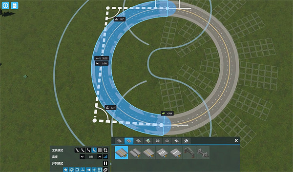 《大都會：天際2》畫圓方法