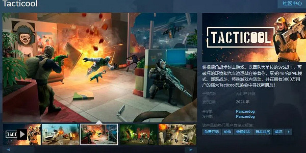 俯視視角射擊遊戲《戰術冷卻》已在Steam頁面上線！