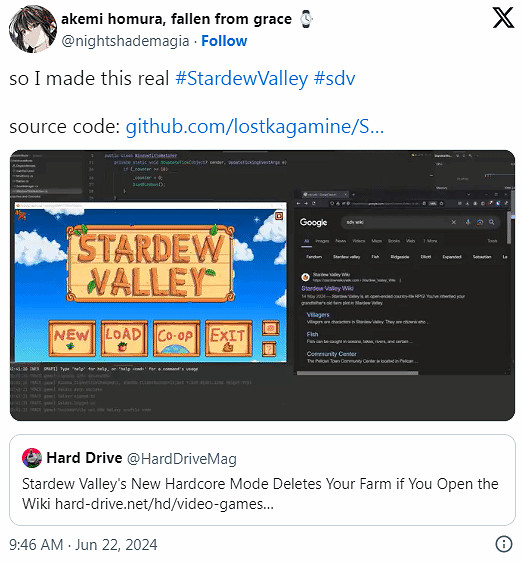 看攻略遊戲就沒了?《星露谷物語》全新整活mod 看攻略遊戲就沒了?《星露谷物語》全新整活mod