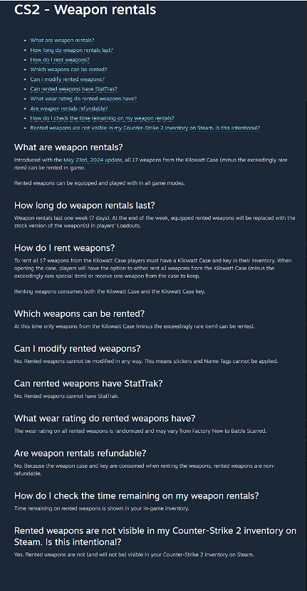 《CS2》武器租賃指南介紹 《CS2》武器租賃指南介紹