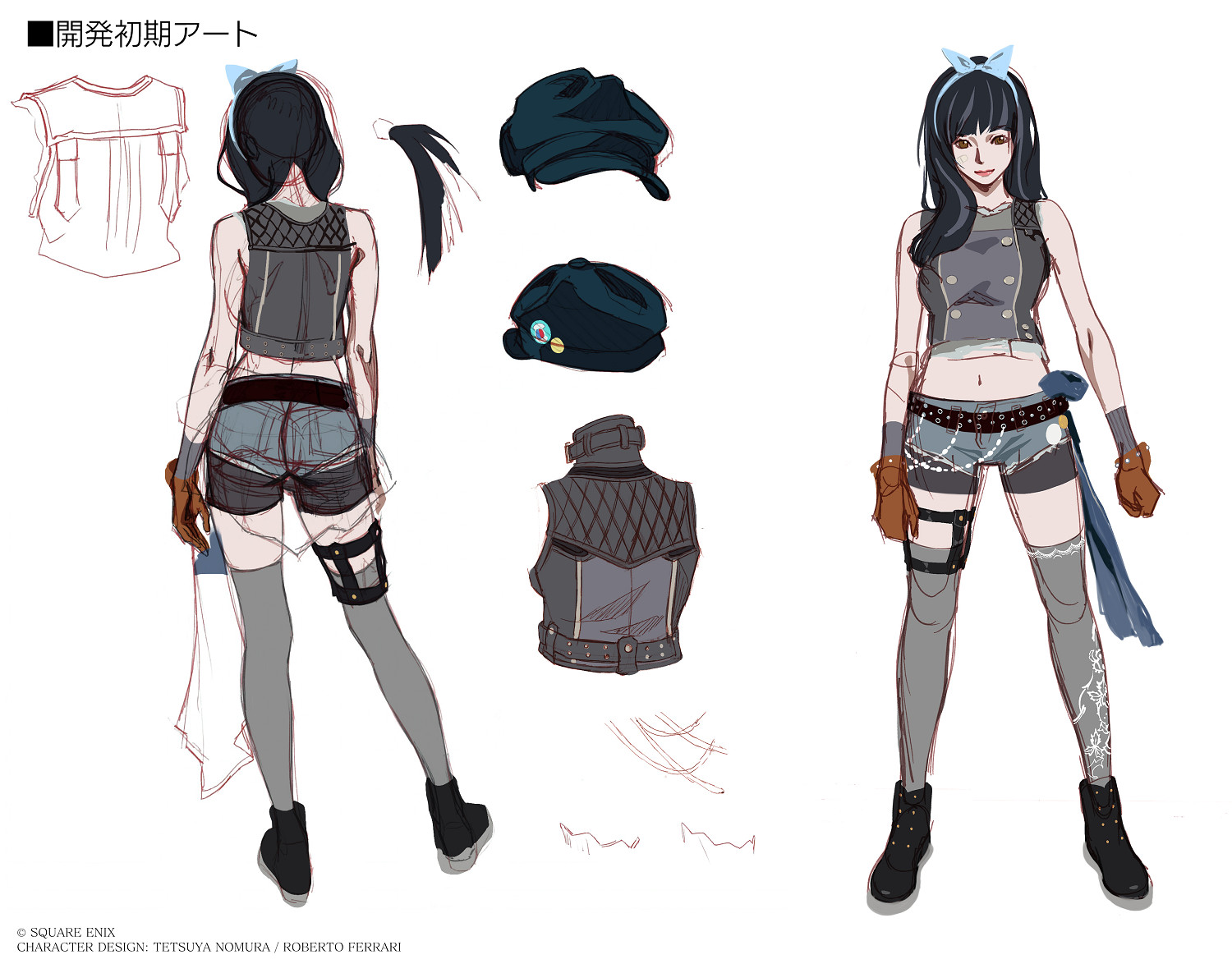 《最終幻想7RE》官方曬出凱莉早期概念圖！略有不同