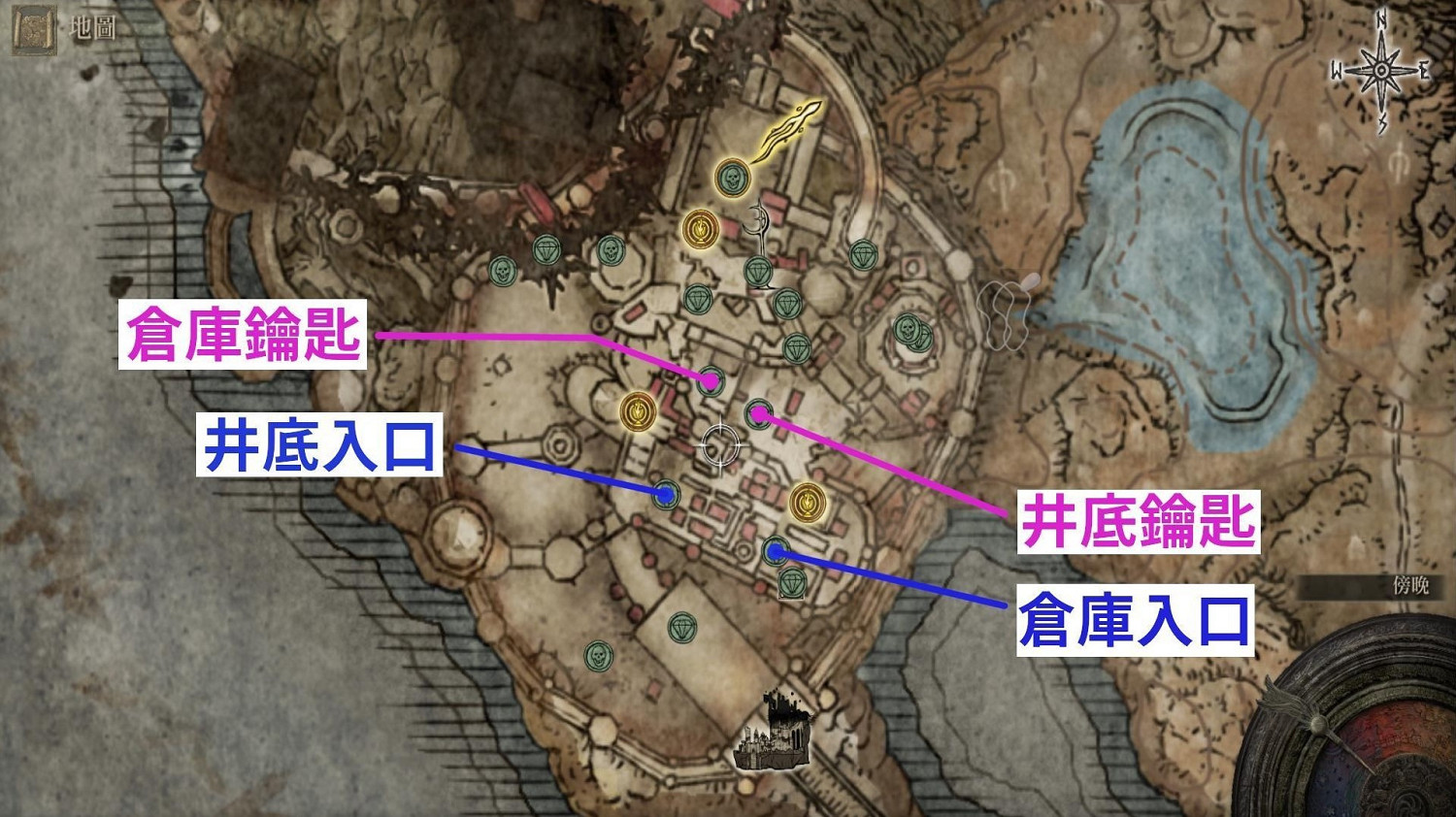 《艾爾登法環》塔之鎮井底鑰匙位置 《艾爾登法環》塔之鎮井底鑰匙位置