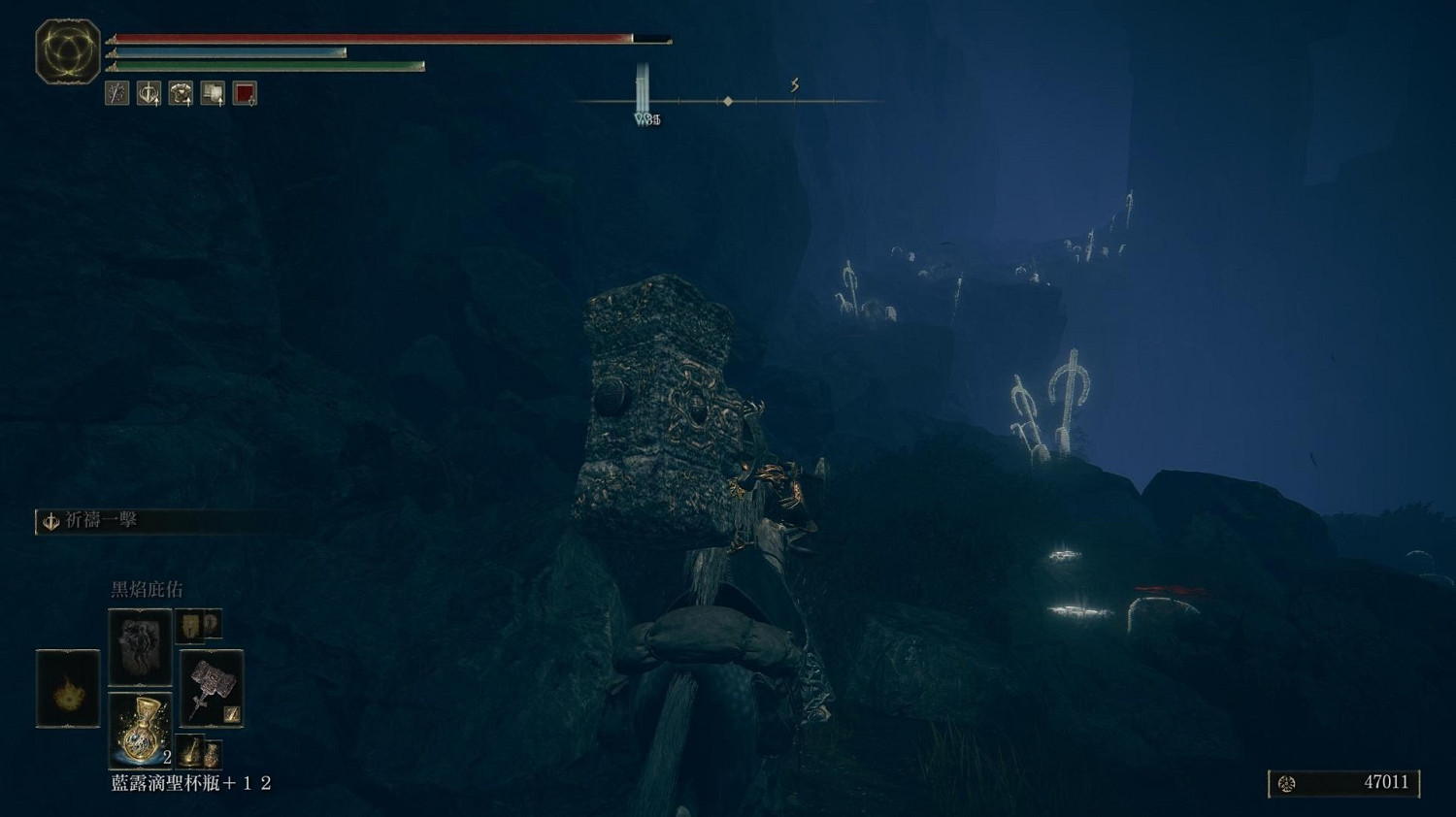 《艾爾登法環》眺望鎮幼體淚滴位置 《艾爾登法環》眺望鎮幼體淚滴位置