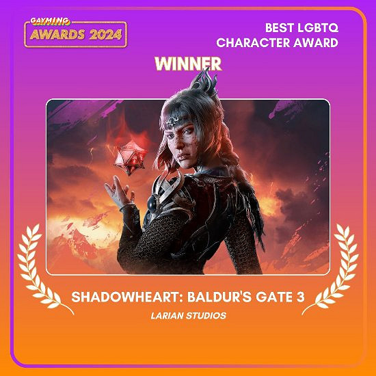 《柏德之門3》成最正確年度遊戲影心成LGBTQ最佳角色 《柏德之門3》成最正確年度遊戲影心成LGBTQ最佳角色