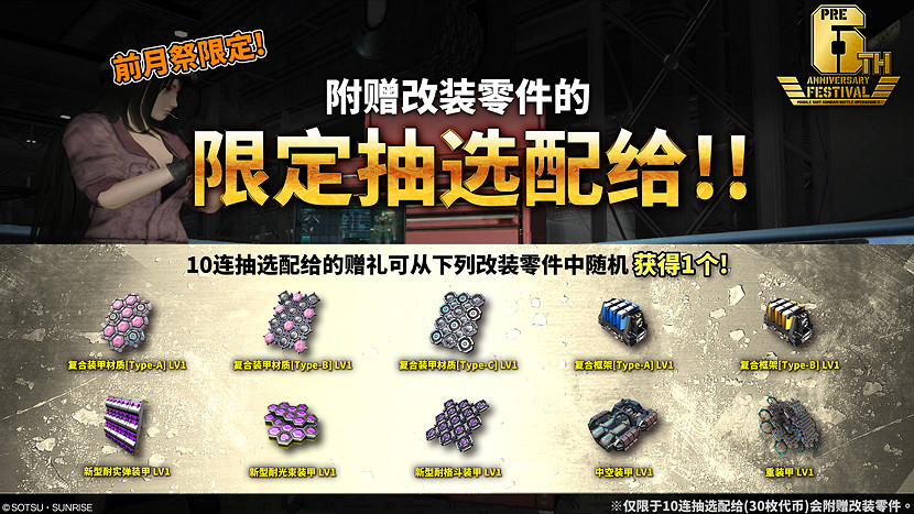 PS平台「機動戰士鋼彈 激戰任務2 」「6周年前月祭」活動開始! PS平台「機動戰士鋼彈 激戰任務2 」「6周年前月祭」活動開始!