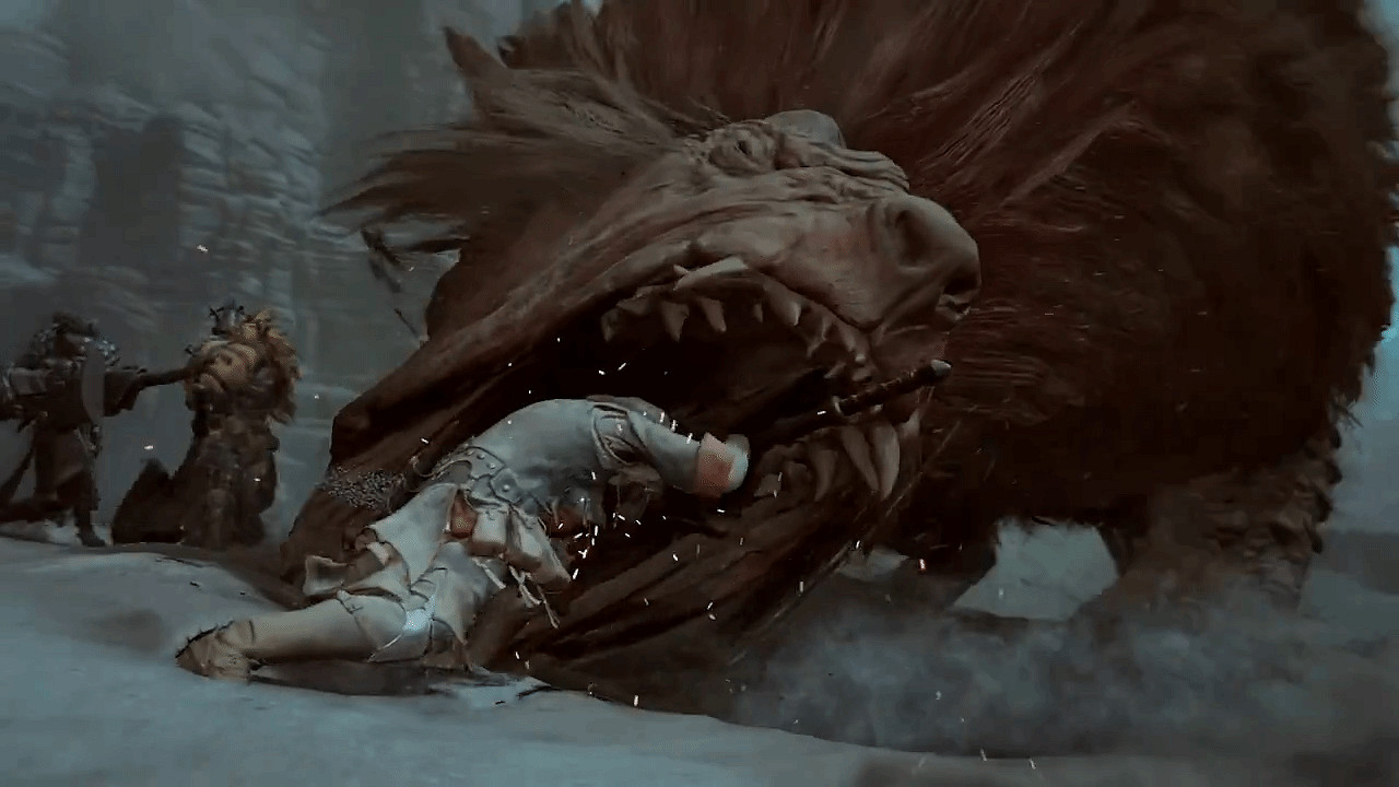 《魔物獵人:荒野》戰鬥短片 獵人激戰巨型“辟獸” 《魔物獵人:荒野》戰鬥短片 獵人激戰巨型“辟獸”