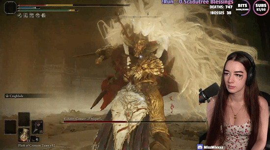 一次兩個?《艾爾登法環》美女主播遇到兩個拉塔恩 一次兩個?《艾爾登法環》美女主播遇到兩個拉塔恩