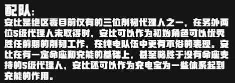 《絕區零》安比配隊推薦陣容方案一覽