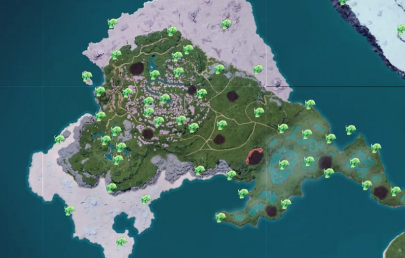 《幻獸帕魯》櫻花島全翠葉鼠雕像位置一覽