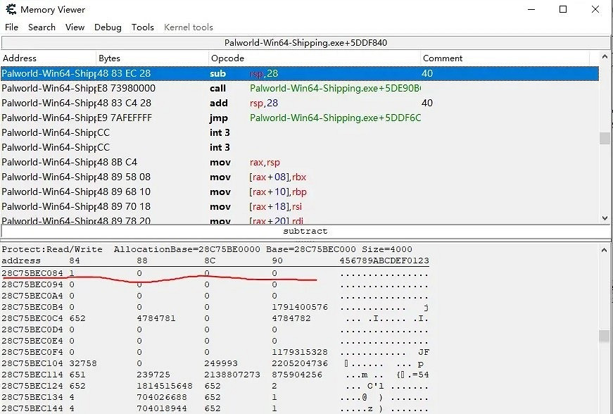 《幻獸帕魯》ce修改武器裝備稀有度教學