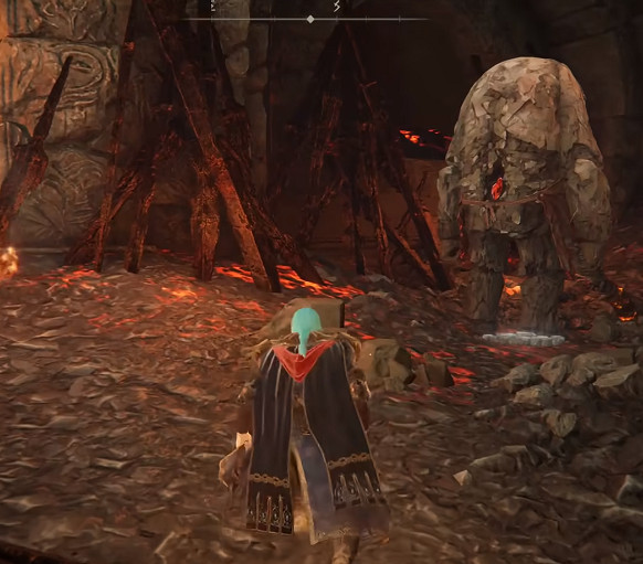 《艾爾登法環》熔岩管鍛造遺跡石頭人打法介紹