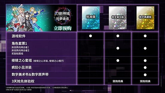 《刀劍神域 碎夢邊境》將於2024年10月3日上市!公開最新宣傳影片及版本情報 《刀劍神域 碎夢邊境》將於2024年10月3日上市!公開最新宣傳影片及版本情報
