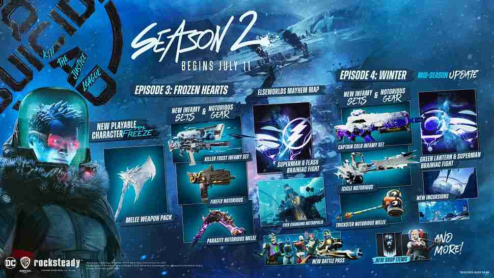 《自殺突擊隊：消滅正義聯盟》第二賽季更新 急凍人登場!