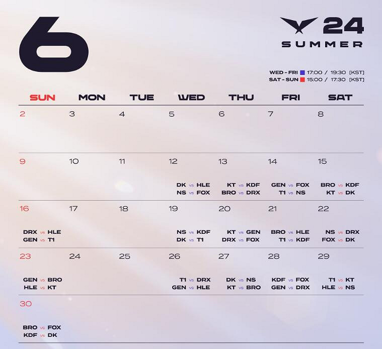《英雄聯盟》2024lck夏季賽季後賽賽程一覽 《英雄聯盟》2024lck夏季賽季後賽賽程一覽