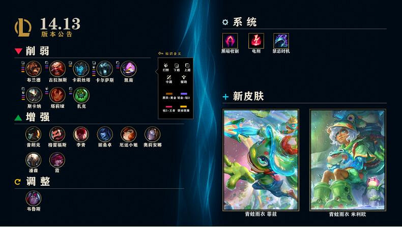 《英雄聯盟》14.13版本更新公告一覽 《英雄聯盟》14.13版本更新公告一覽