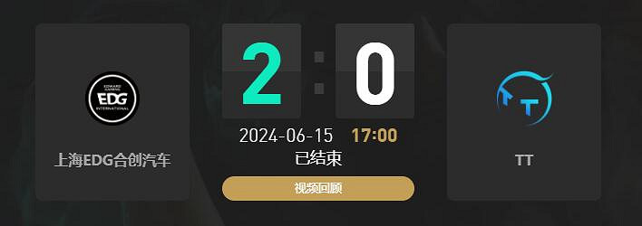《lol》夏季賽EDG vs TT賽況介紹