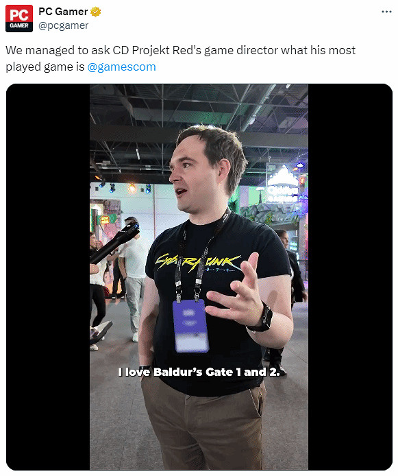 《2077》續作總監：《博德2》是我進入遊戲行業的原因