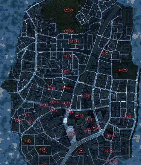 《幽靈線東京》地標位置一覽 《幽靈線東京》地標位置一覽