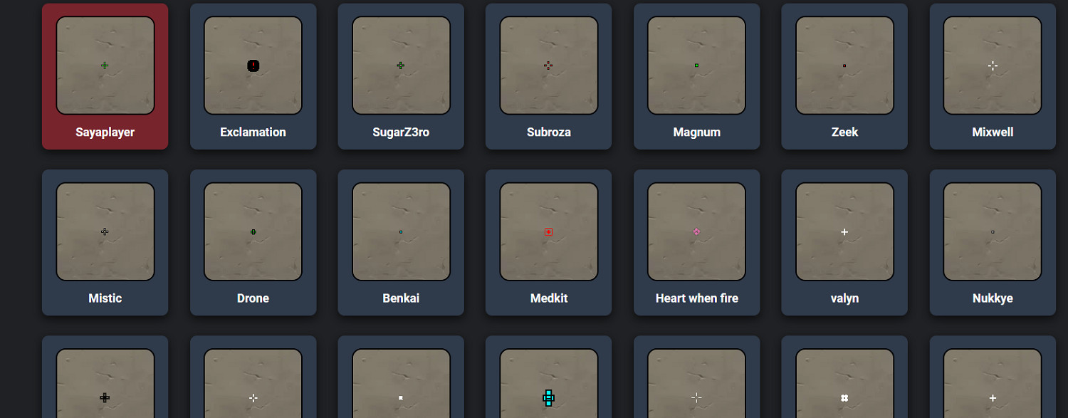 《特戰英豪》準星顏色程式碼大全一覽