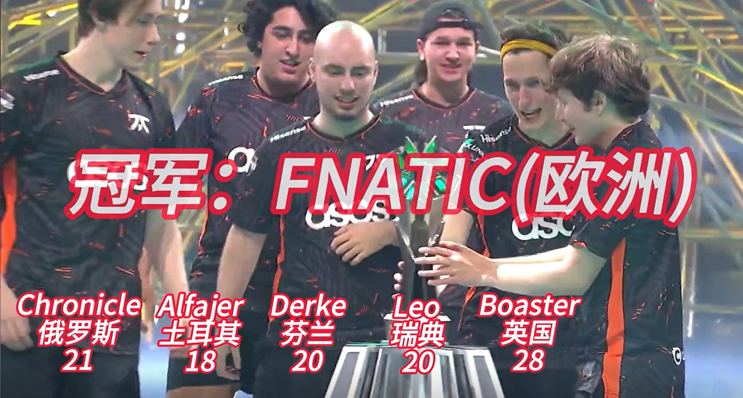 《特戰英豪》冠軍賽曆屆冠軍介紹