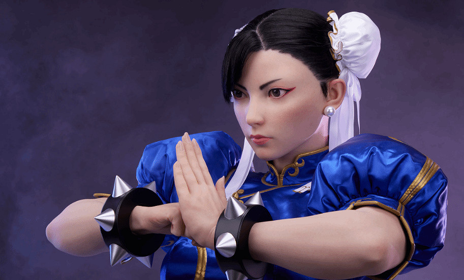 太逼真了！《快打旋風》春麗1:1真人比例半身像開啟預定