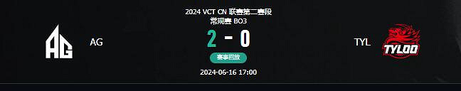 《特戰英豪》vct第二賽段AG vs TYL影片介紹