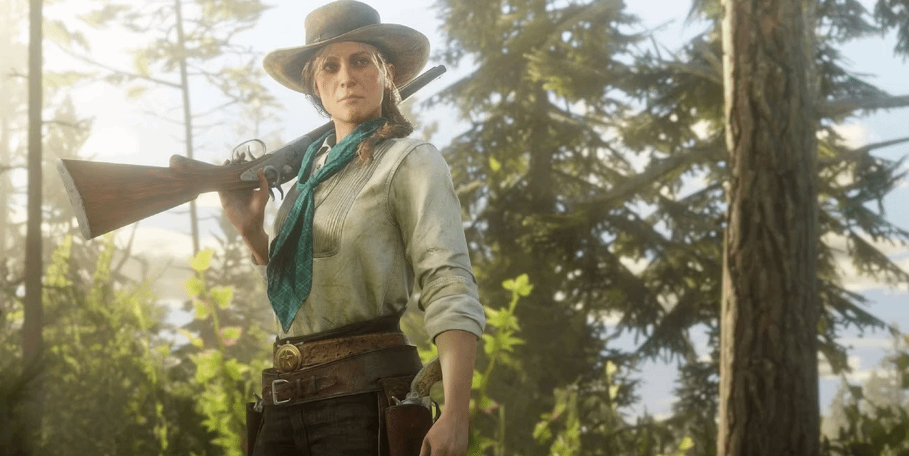 《大鏢客2》玩家自製MOD：重返阿德勒牧場 再遇女武神