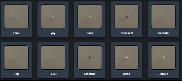 《特戰英豪》職業選手準星程式碼一覽