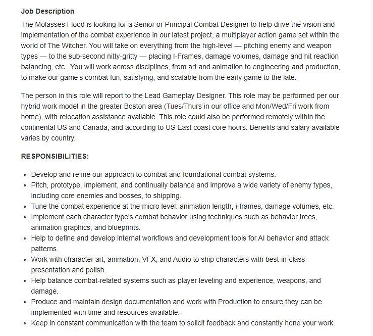 CD Projekt明確:《巫師》衍生遊戲將是多人動作遊戲 CD Projekt明確:《巫師》衍生遊戲將是多人動作遊戲