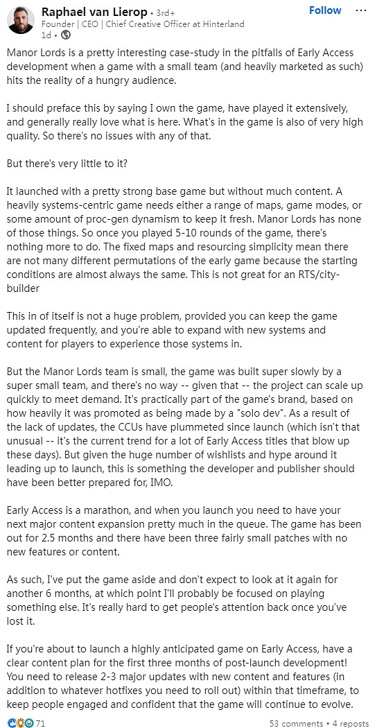 《莊園領主》發行商回應遊戲更新慢:我們更注重品質 《莊園領主》發行商回應遊戲更新慢:我們更注重品質