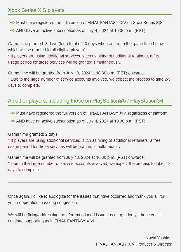 《最終幻想14》Xbox版遇挫!吉田直樹致歉並承諾速修 《最終幻想14》Xbox版遇挫!吉田直樹致歉並承諾速修