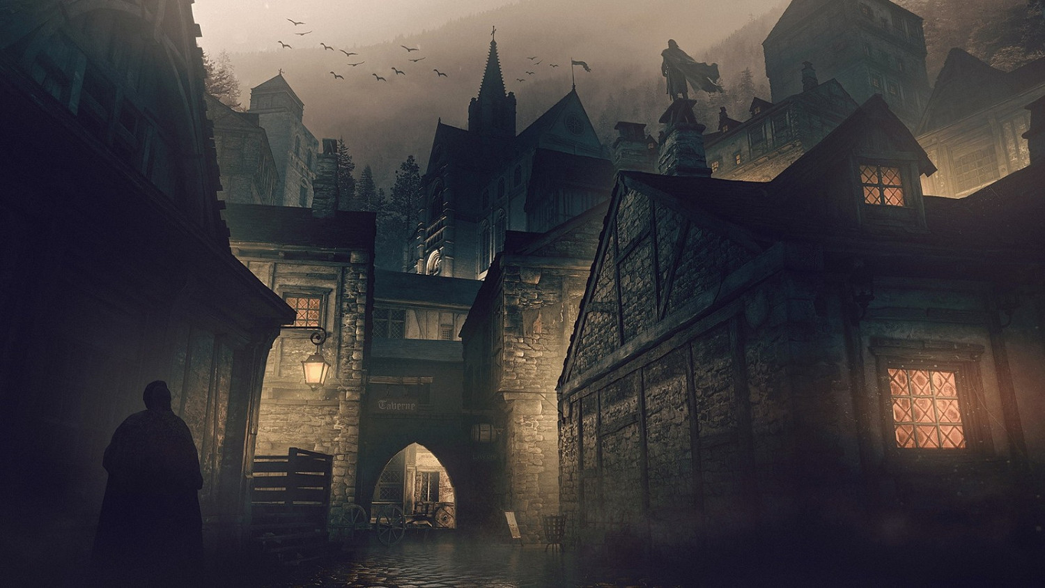 《AC：代號HEXE》概念圖疑似泄露 空寂街道陰森可怖