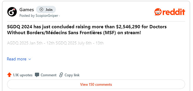 世界最大遊戲速通大會SGDQ圓滿閉幕 募捐金額超250萬美元