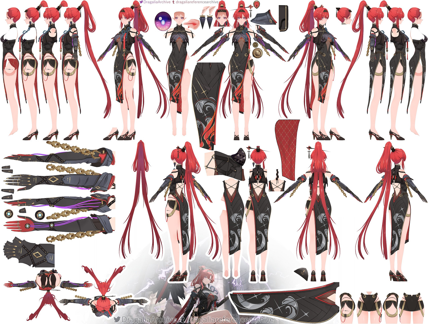 《鳴潮》熾霞、吟霖等角色建模圖曝光 滿滿都是細節！