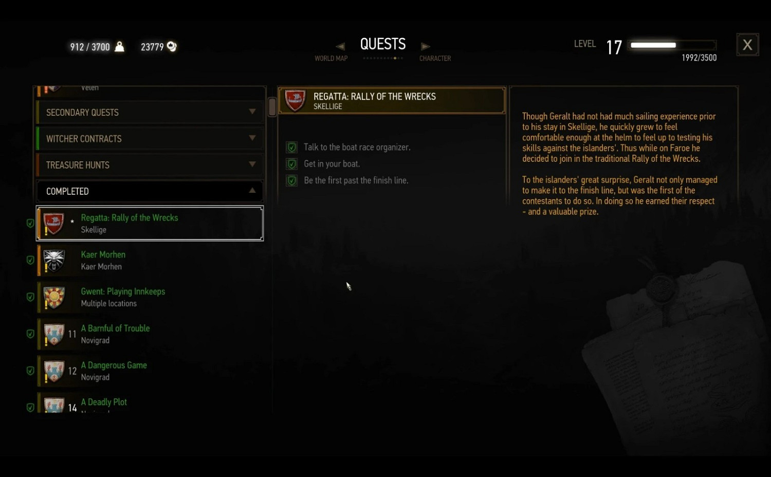 玩家恢復《巫師3》被刪內容 賽船小遊戲得以重見光明