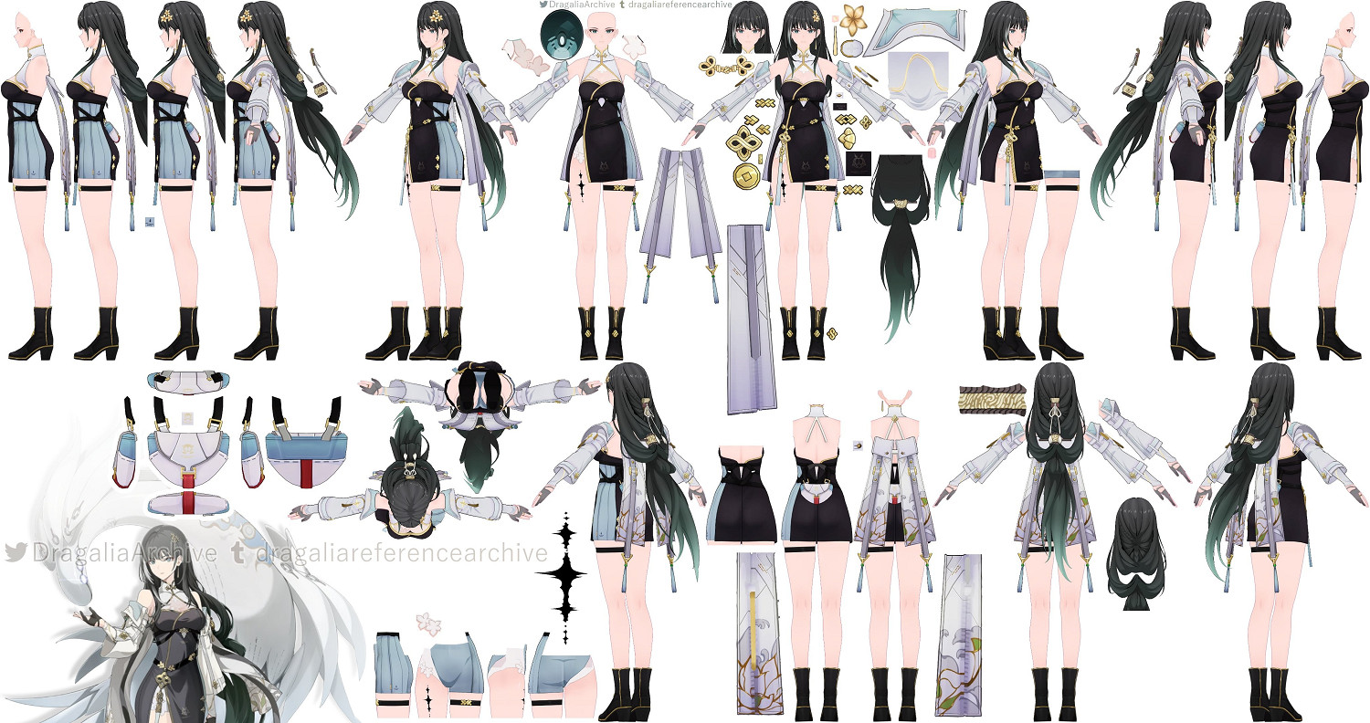 《鳴潮》熾霞、吟霖等角色建模圖曝光 滿滿都是細節！