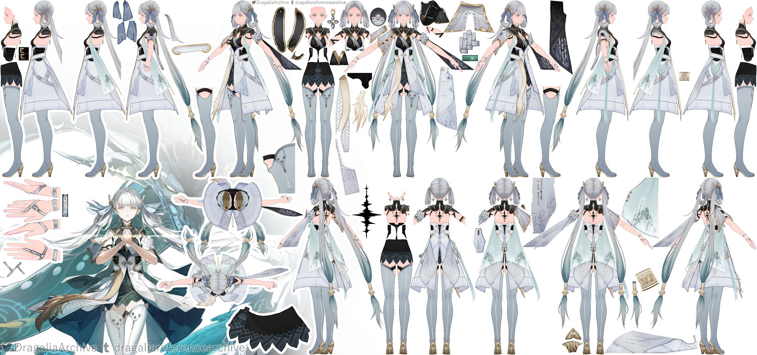 《鳴潮》熾霞、吟霖等角色建模圖曝光 滿滿都是細節！