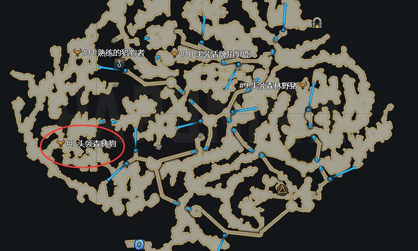 《命運方舟》森林斑獸頭領位置一覽 《命運方舟》森林斑獸頭領位置一覽