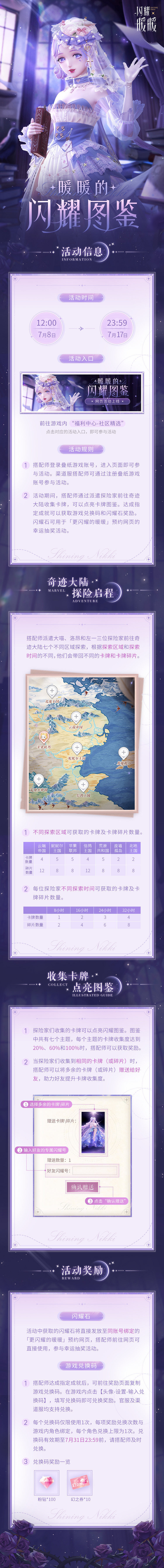 閃耀暖暖暖暖的閃耀圖鑒活動介紹 閃耀暖暖暖暖的閃耀圖鑒活動介紹