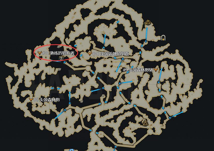 《命運方舟》熟練的斑獸獵手位置一覽 《命運方舟》熟練的斑獸獵手位置一覽