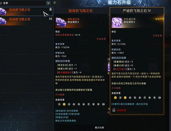 《命運方舟》古代能力石最高點數介紹