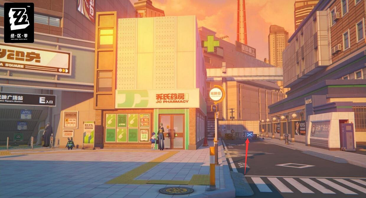 《絕區零》光映廣場小卡格車位置介紹 《絕區零》光映廣場小卡格車位置介紹